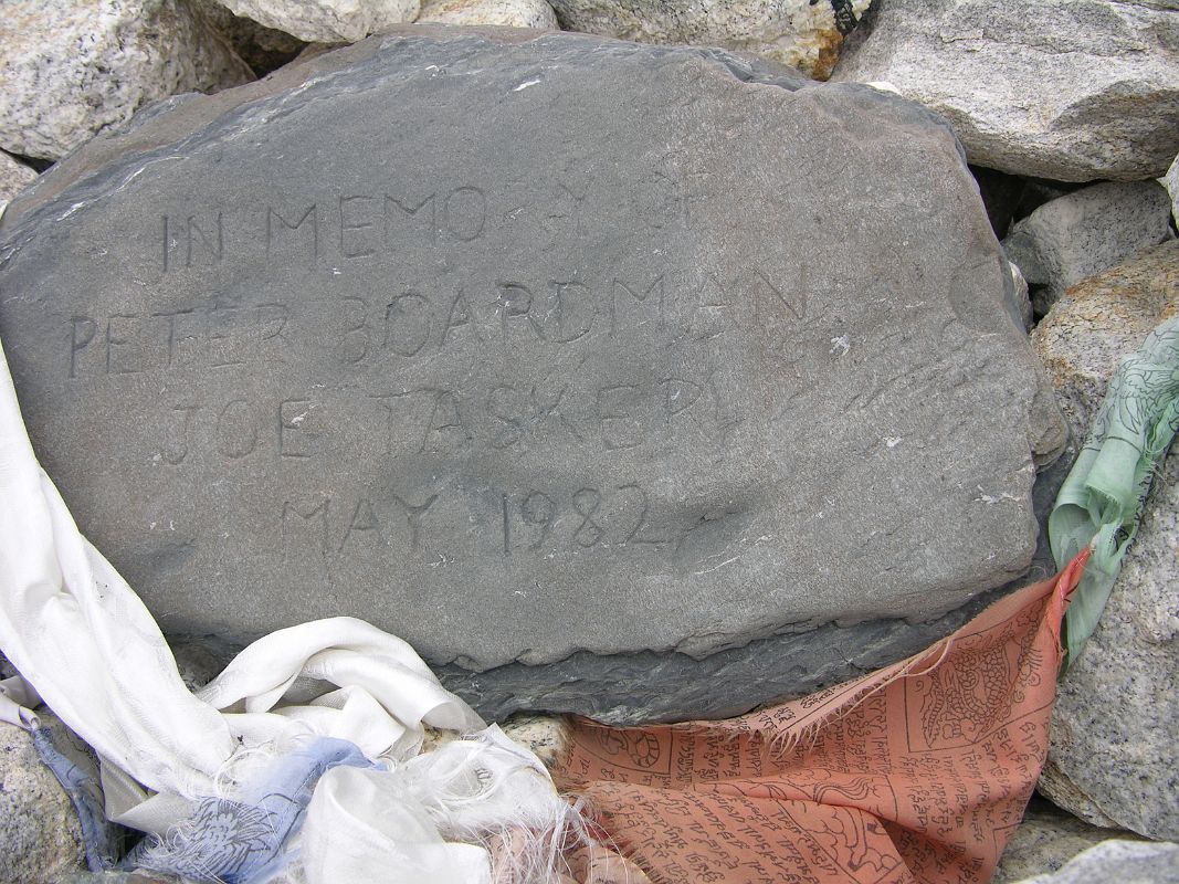 4 Everest North Base Camp 6 Memorial To Peter Boardman and Joe Tasker